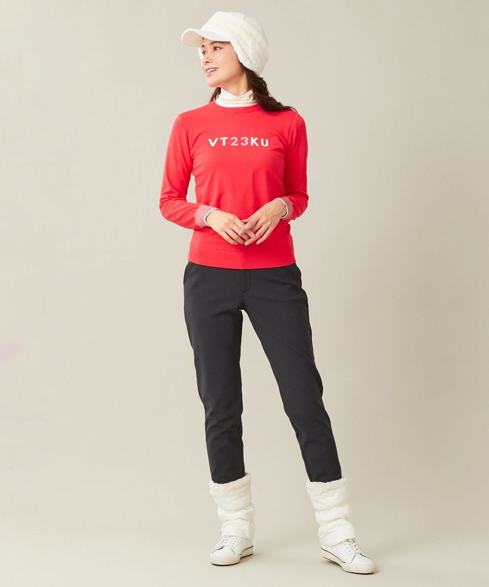 23区GOLF 冬の暖かボトム【WOMEN】ボンディング テーパードパンツ 