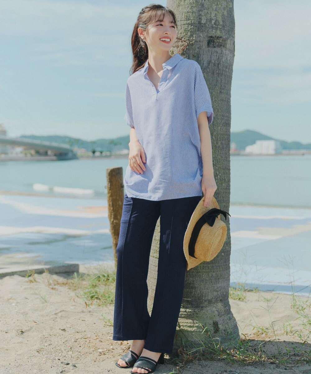 Tiaclasse 【おのののかさん着用】冷凛(ひやりん)カノコカットソーピンタックパンツ 