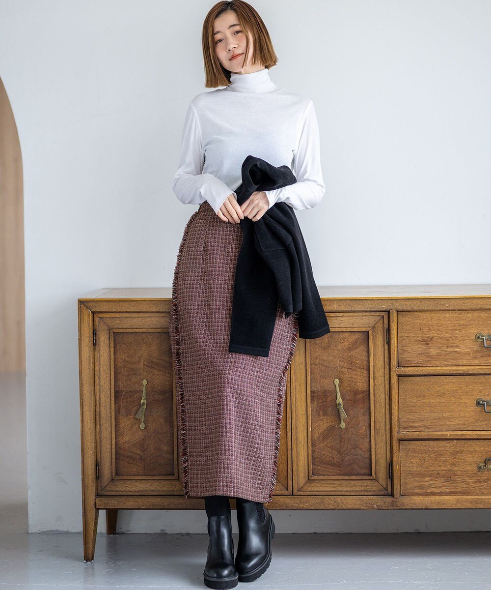 23区 L 【SLOW/一部店舗限定】シアーフライス タートルネック カットソー 