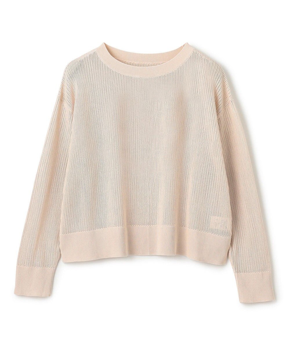 UNFILO L メッシュ クロップドニット 