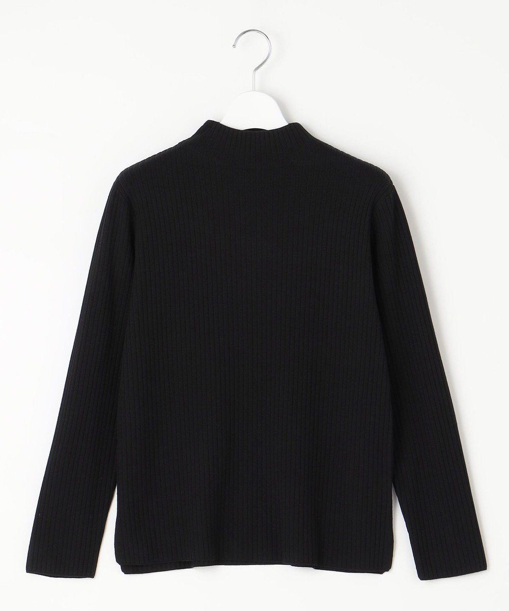 J.PRESS LADIES 針抜きフライス ボトルネック リブ カットソー 