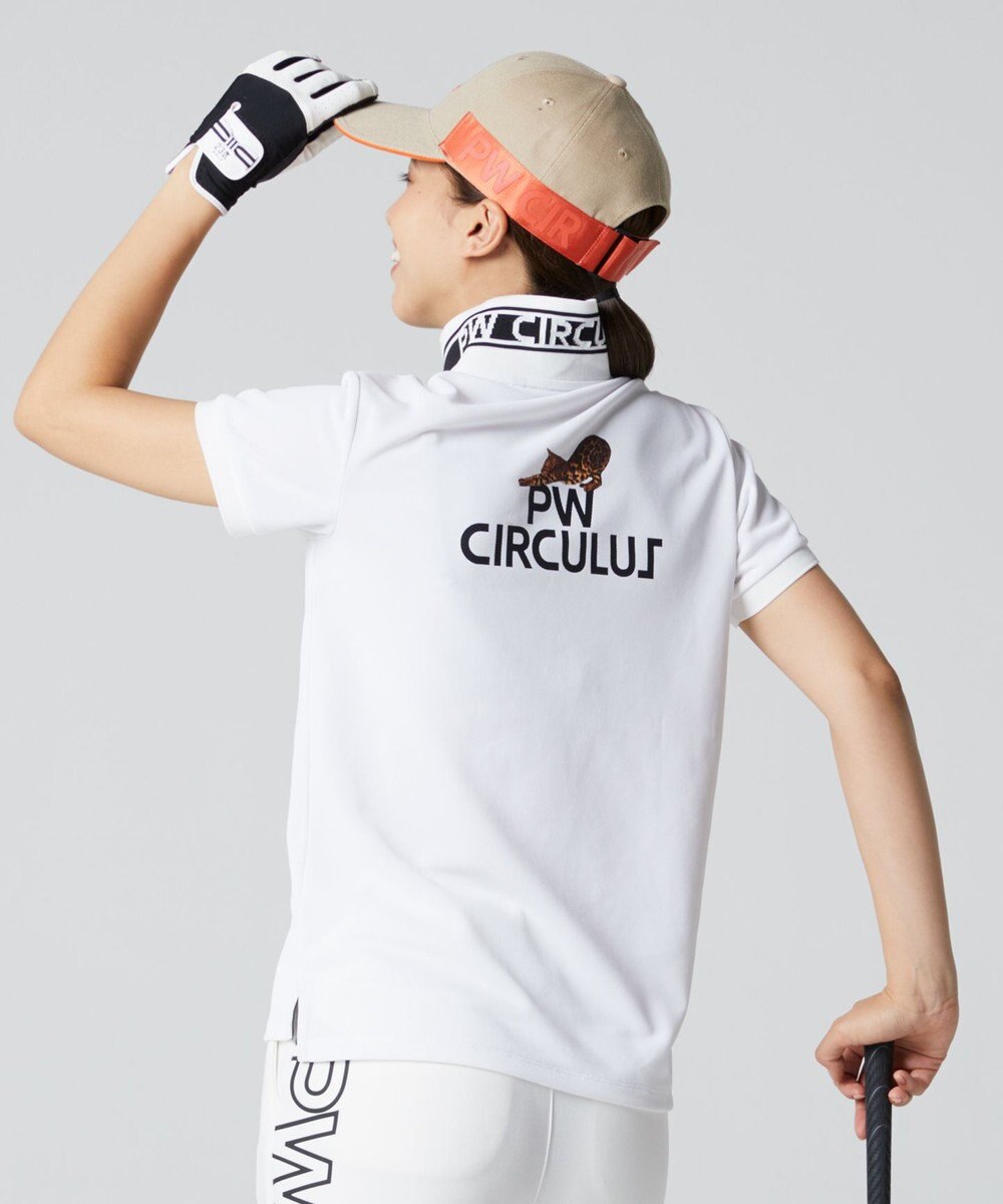 PW CIRCULUS 【WOMEN】【吸汗速乾】アニマル フォト ポロシャツ 