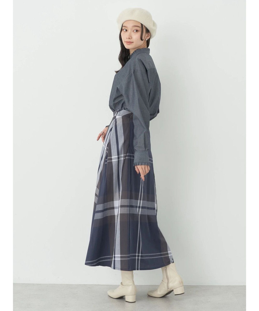 earth music&ecology スタンドフリルシャツ 