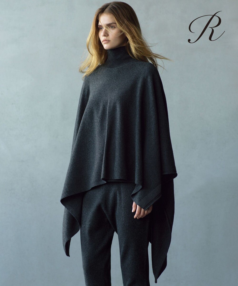 23区 【R(アール)】マイクロンメリノウール ニットケープ 