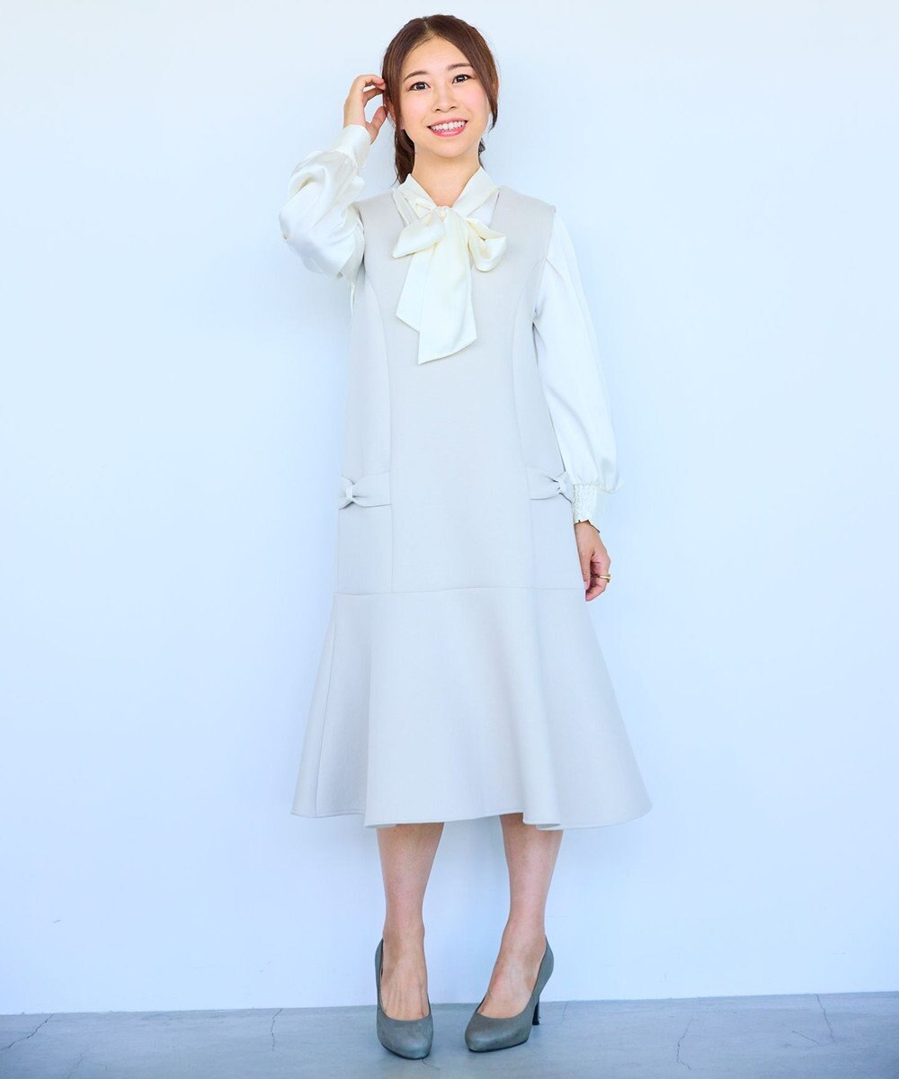 Feroux 【新型・洗える】リボンデザイン ダンボールワンピース 