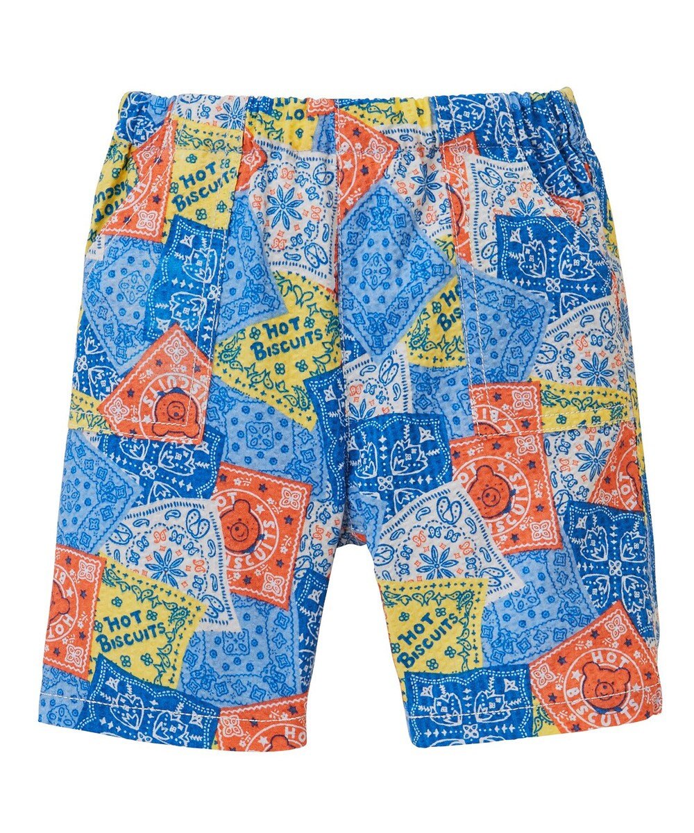 MIKI HOUSE HOT BISCUITS 【80-120cm】バンダナ柄 6分丈ハーフパンツ 