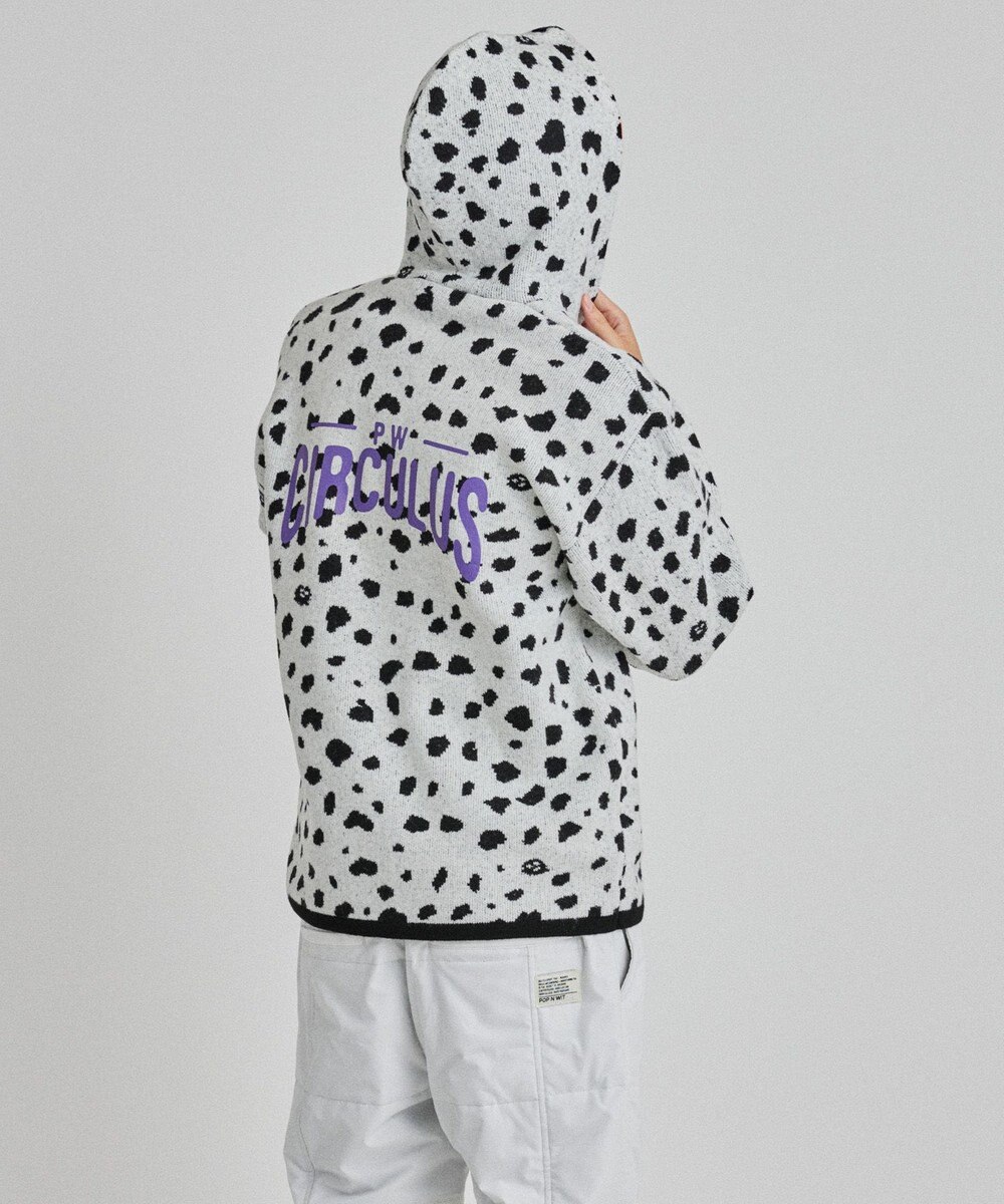 PW CIRCULUS 【MEN】SNOW LEOPARD柄フーディー 