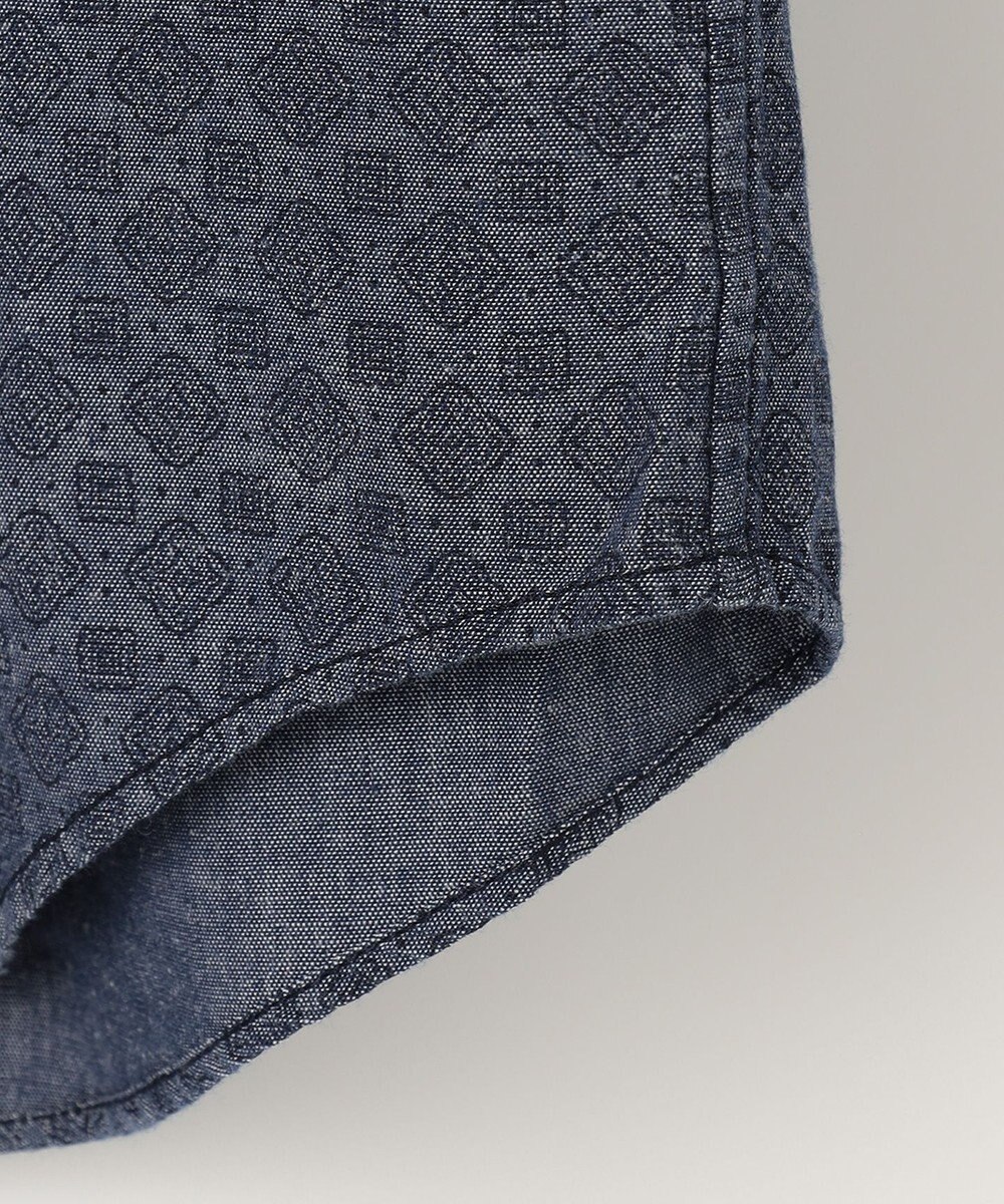 JOSEPH ABBOUD 【オーガニックコットン】ダンガリープリント シャツ 