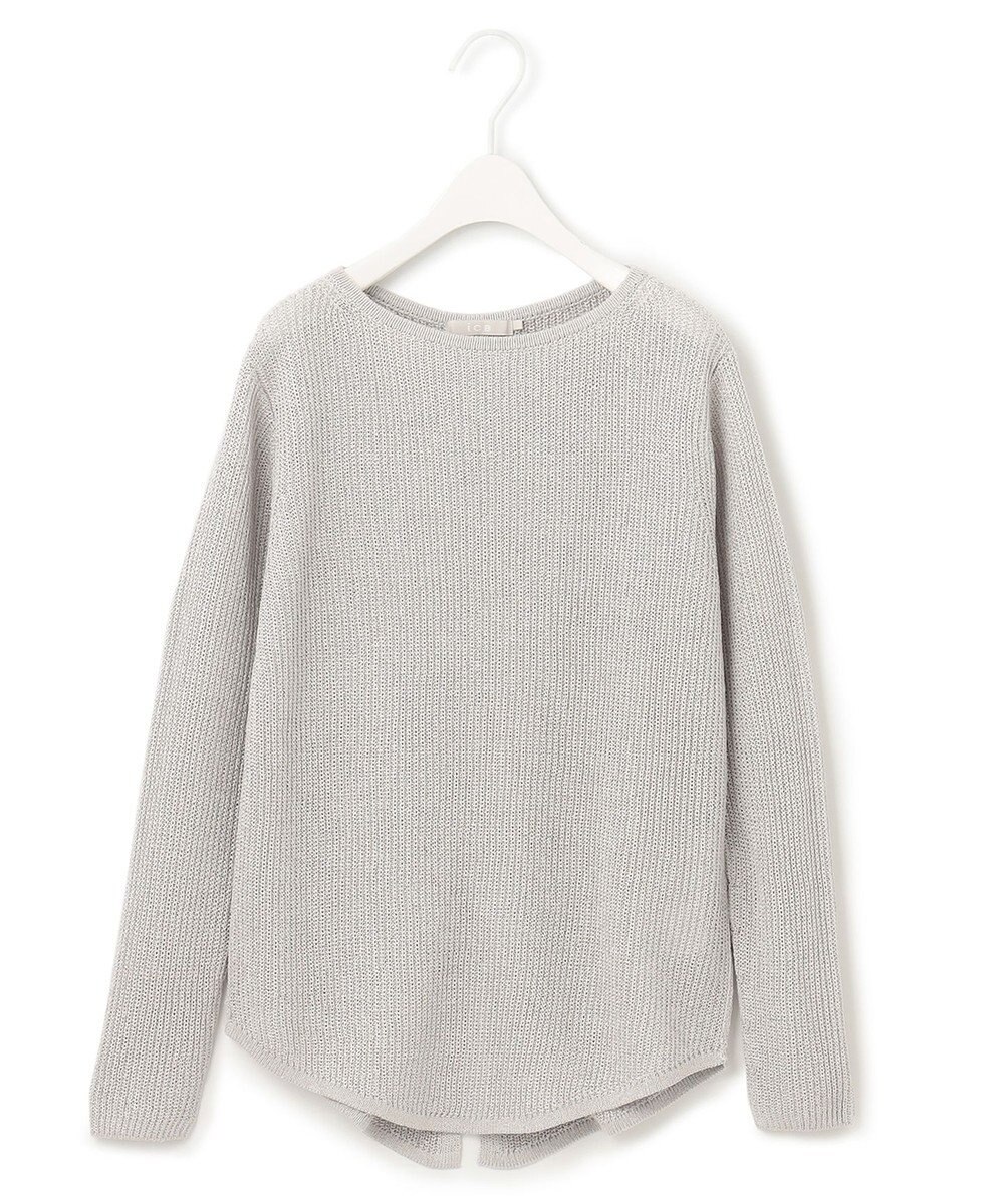 ICB 【WEB限定カラーあり・洗える】ペーパーブレンドシャインニット プルオーバー 