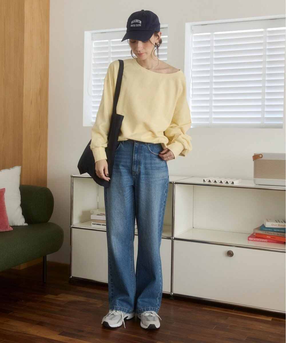 WEGO 【ANGIE VINTAGE/SETUP対応アイテム】オフショルダー裏毛スウェット 