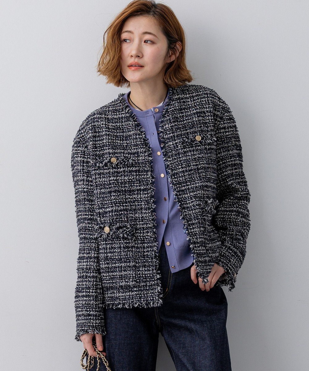 23区 【先行予約】GIOLICAツイード ジャケット 