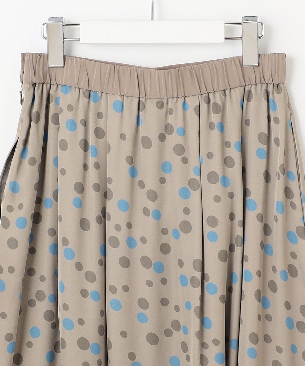 自由区 L マルチポルカドットプリント スカート 