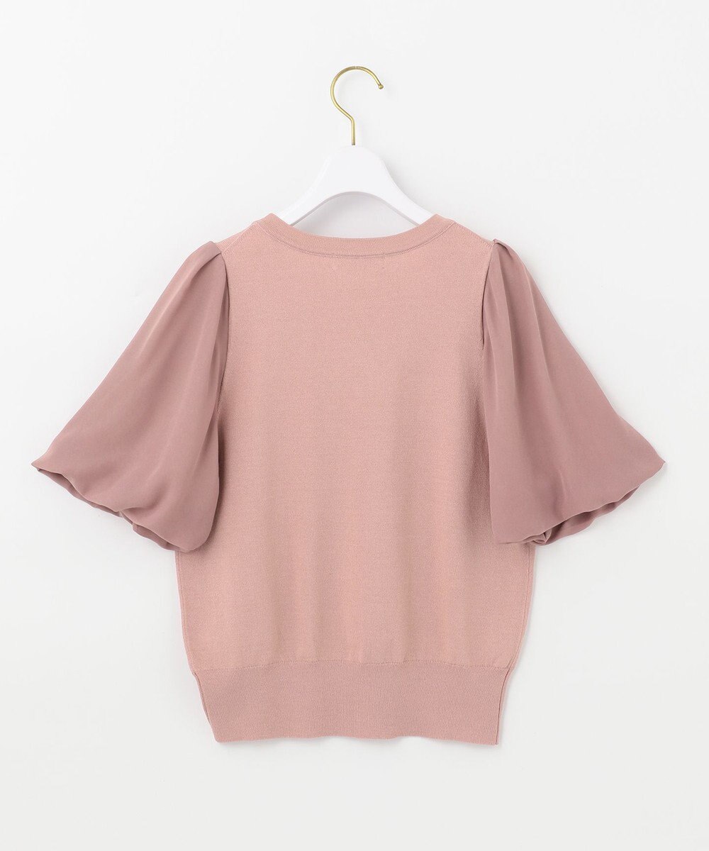 ANY SIS 【洗える】バルーンスリーブ ニットＴシャツ 