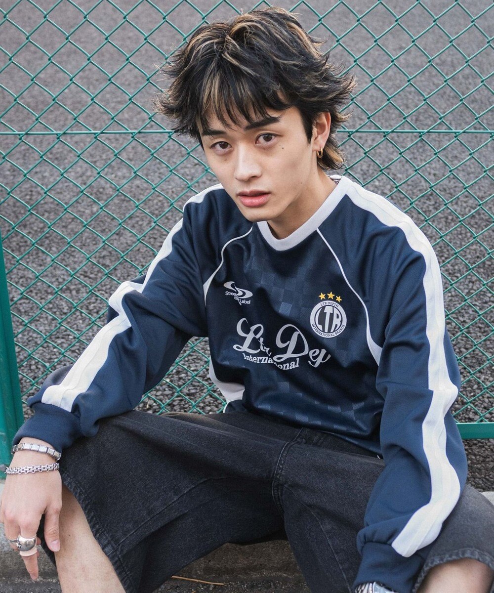 WEGO 【ユニセックス着用ITEM/MLサイズ展開】ラインスリーブゲームT（LS） 