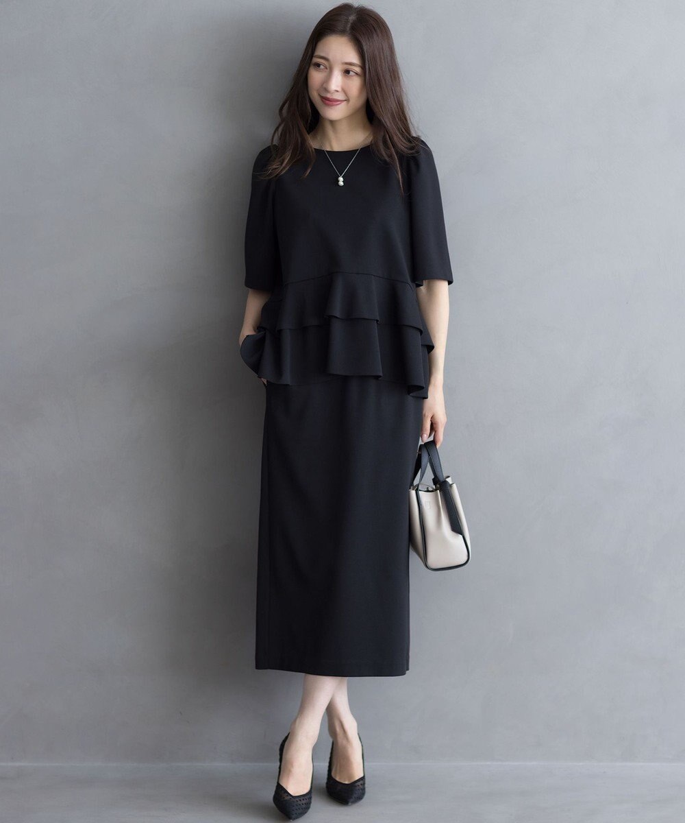 組曲 S ご好評につき追加生産【WEB限定】ジョーゼットジャージーティアード ブラウス 