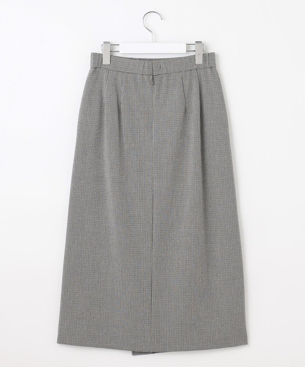 自由区 【撥水加工・洗える】TRギャバチェック柄 スカート 