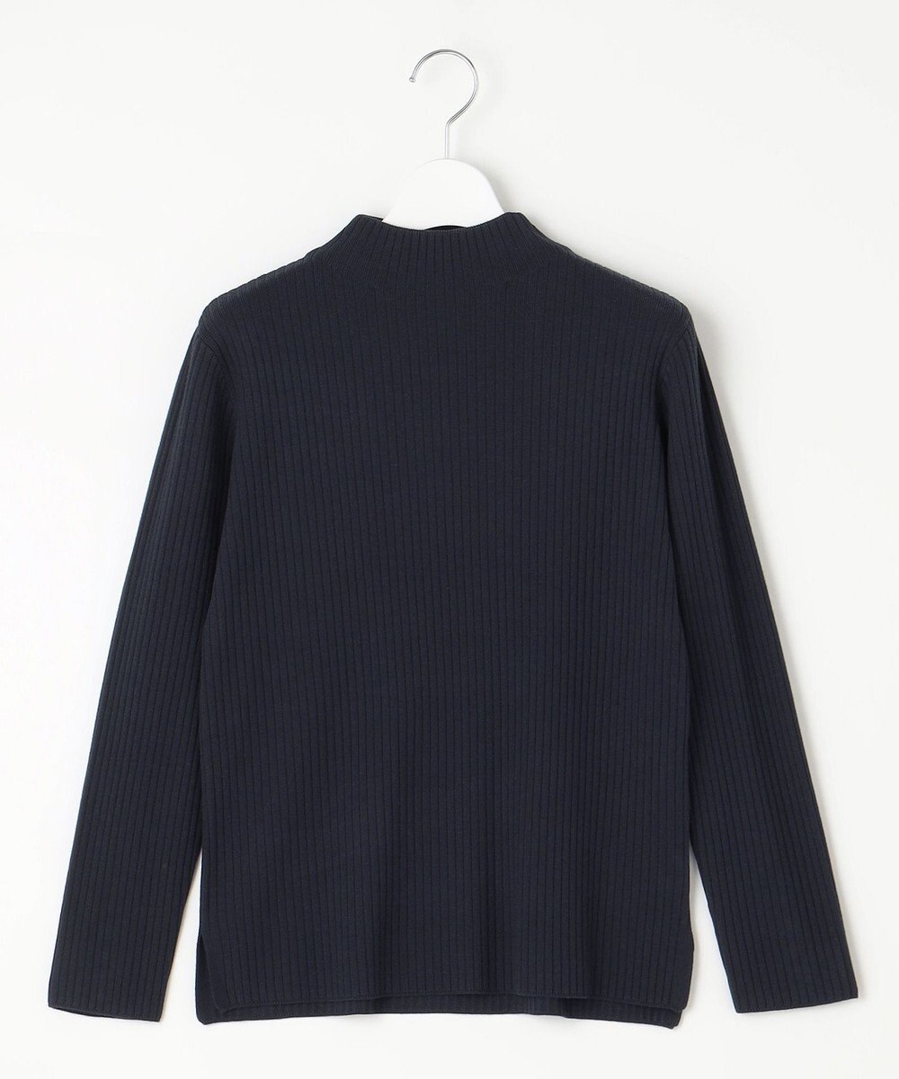 J.PRESS LADIES 針抜きフライス ボトルネック リブ カットソー 