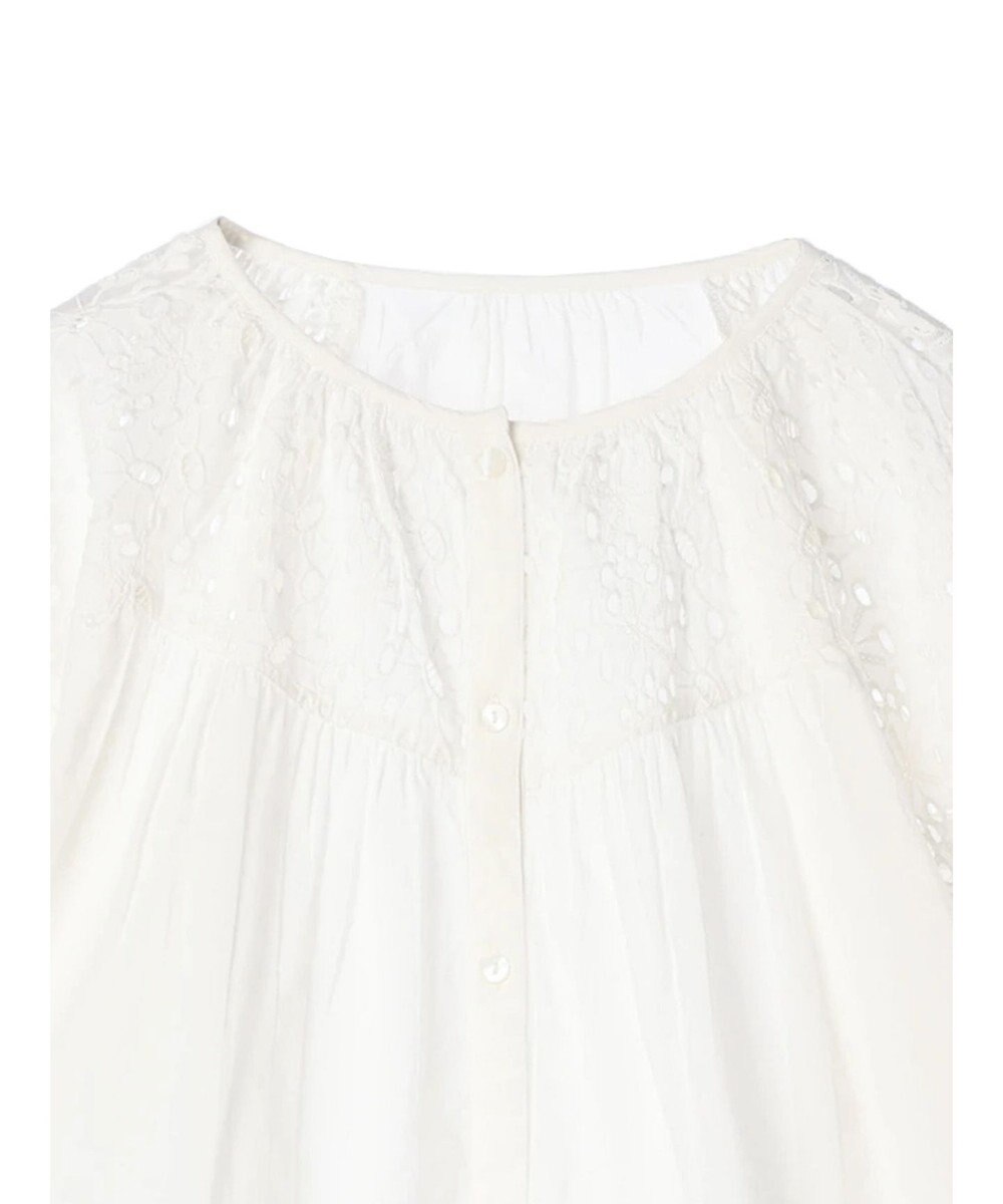 CRAFT STANDARD BOUTIQUE インド綿アイレット刺繍ブラウス 