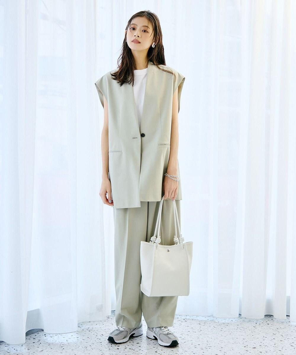 TOPKAPI 【Breath TOPKAPI】シュリンクレザー ノットハンドル トートバッグ 