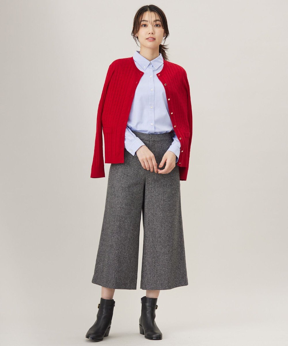 J.PRESS LADIES 【洗える】KNIT BASIC クルーネック カーディガン 