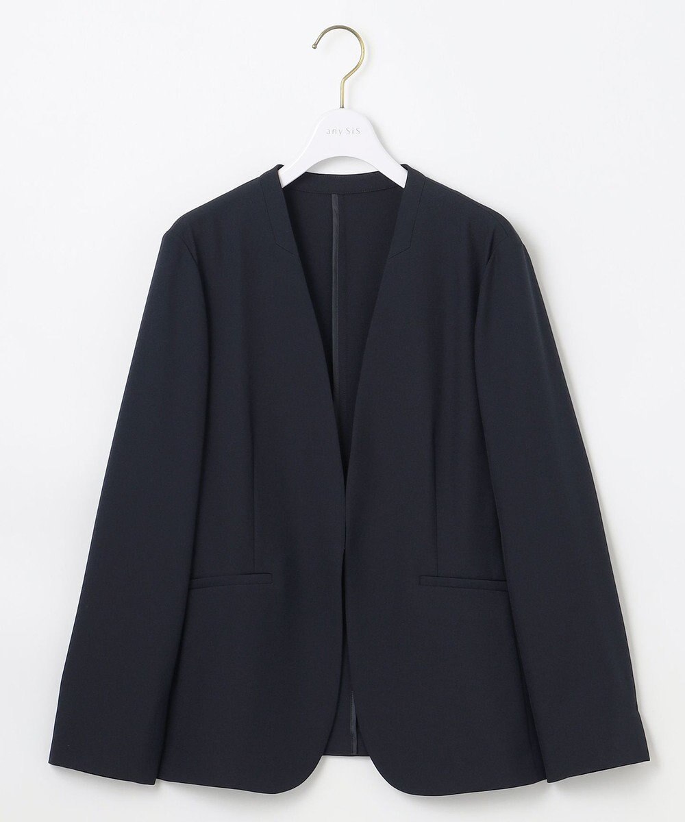 ANY SIS 【UVカット・接触冷感・吸水速乾】スマートビューティストレッチ ノーカラージャケット 