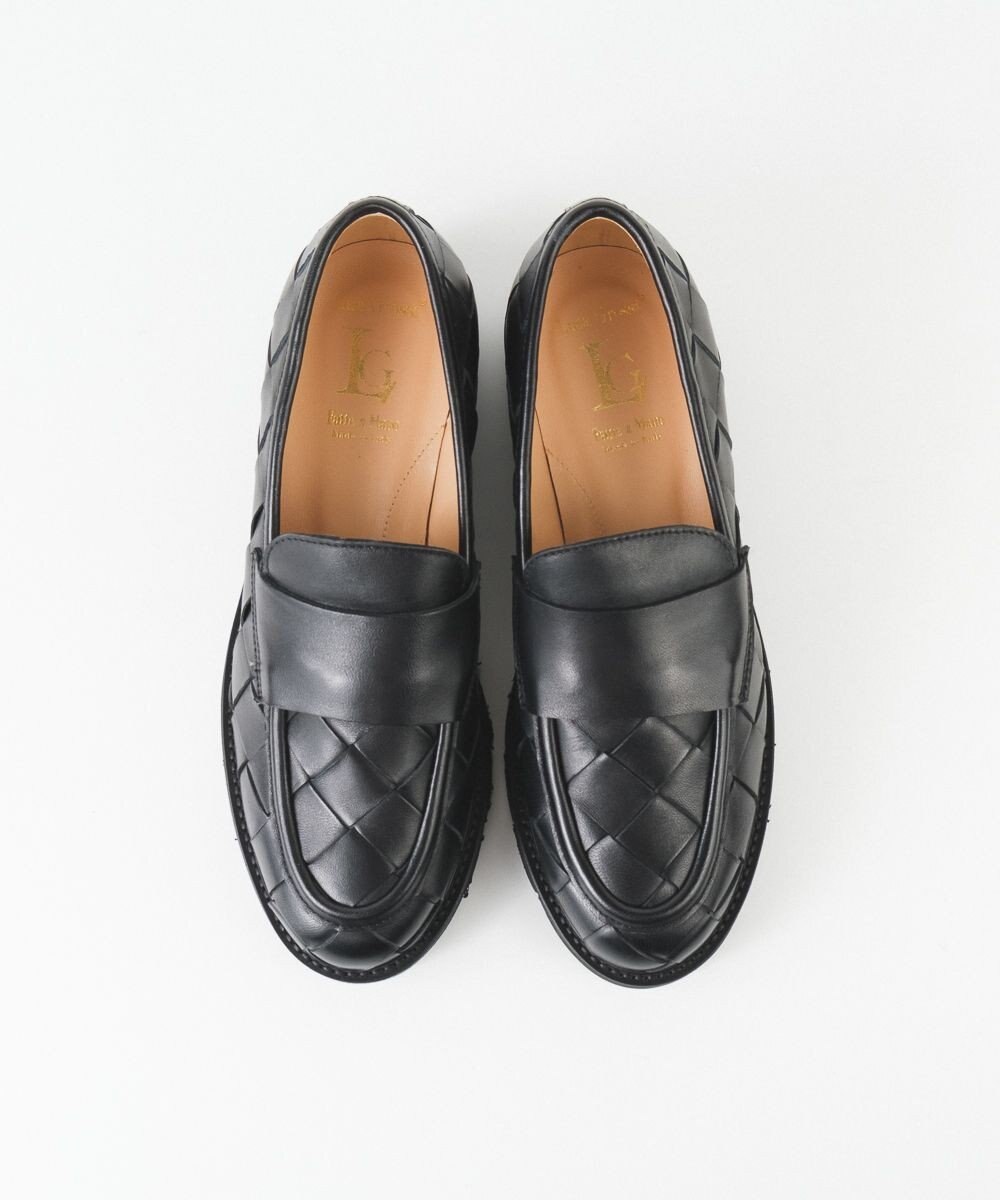 BONTRE 【LucaGrossi/ルカグロッシ】厚底レザー編み込みローファー/K356M-USO 