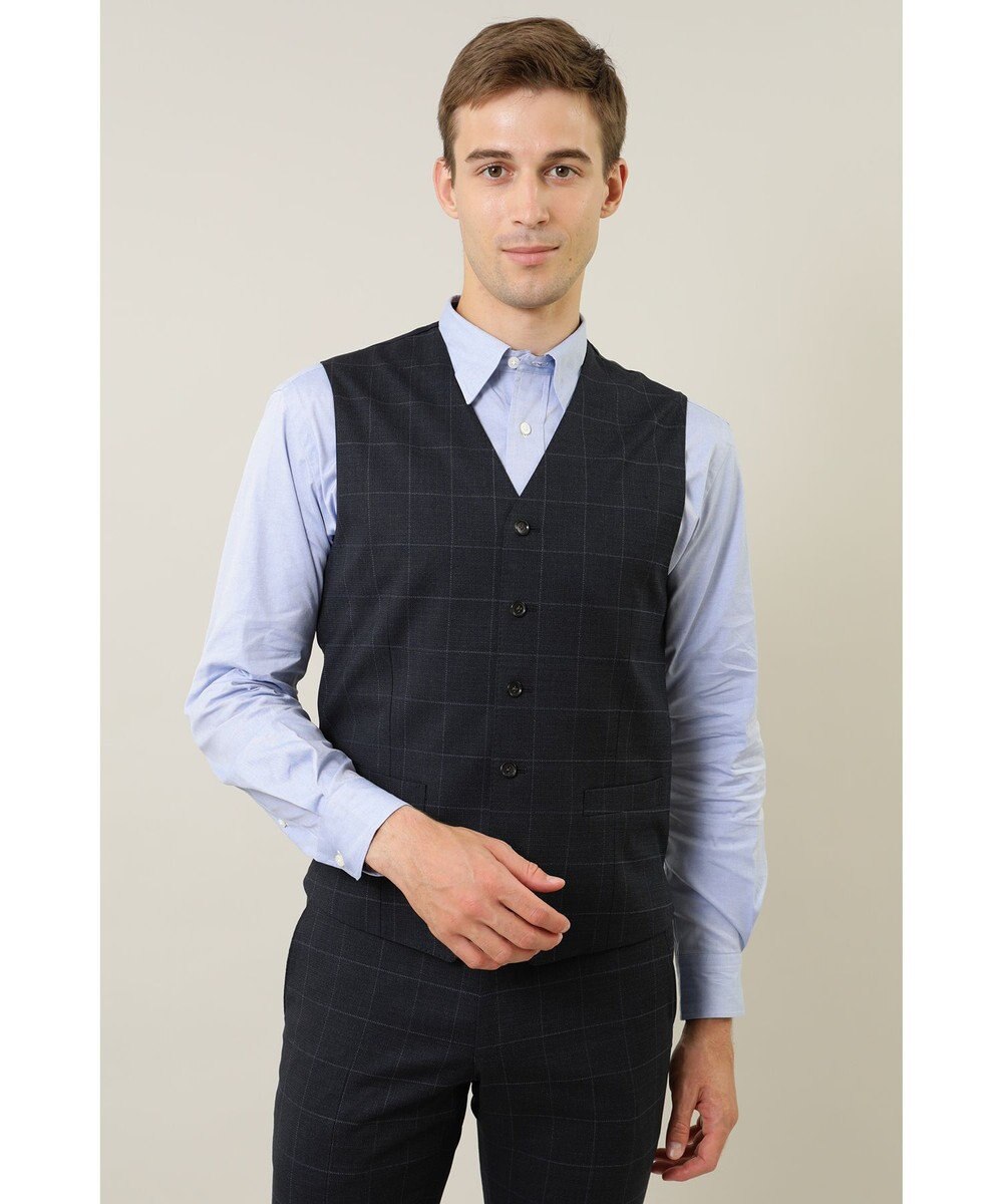 DAKS ウールチェックベスト 