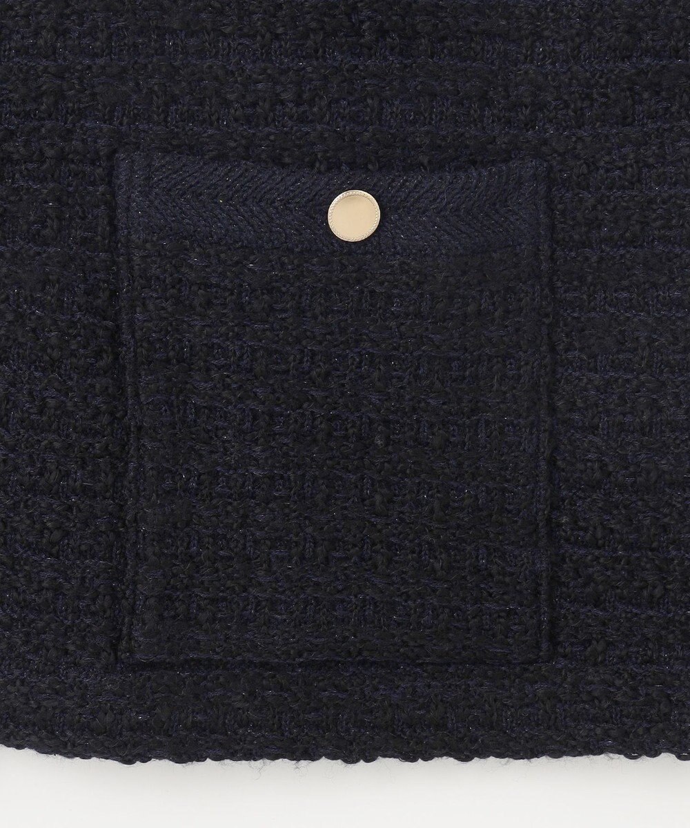 J.PRESS LADIES L 【洗える】TWEEDY ニット ジャケット 