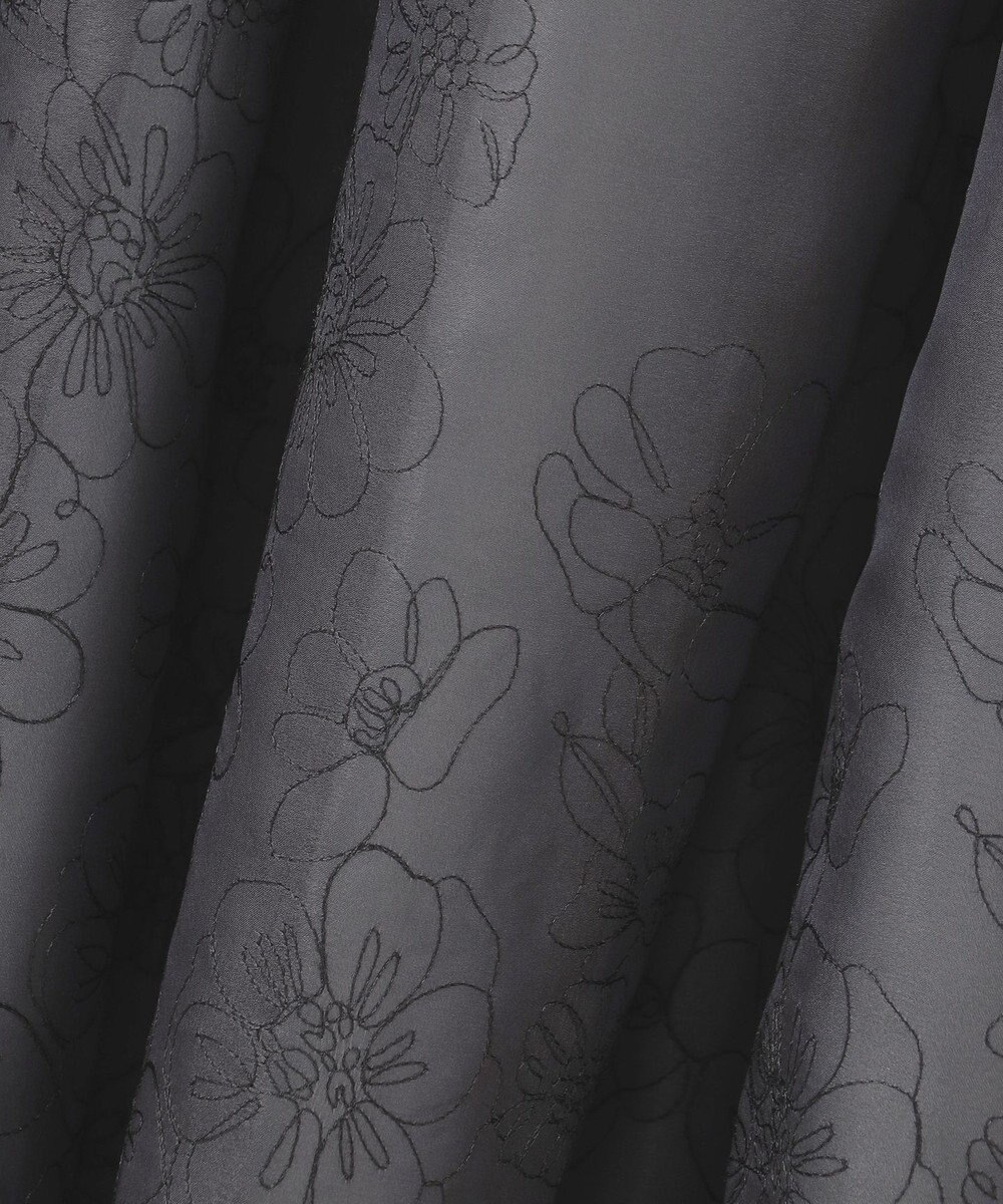 自由区 【洗える】シアーパネルエンブロイダリー スカート 