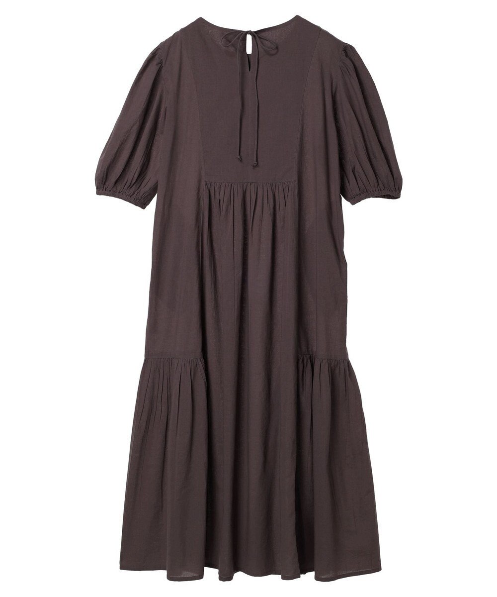 CRAFT STANDARD BOUTIQUE インド綿パフスリーブギャザーワンピース 