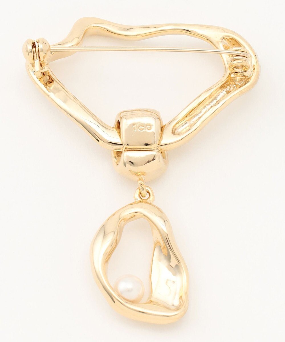 ICB 【CLASSY.1月号掲載】ウェーブブローチ 