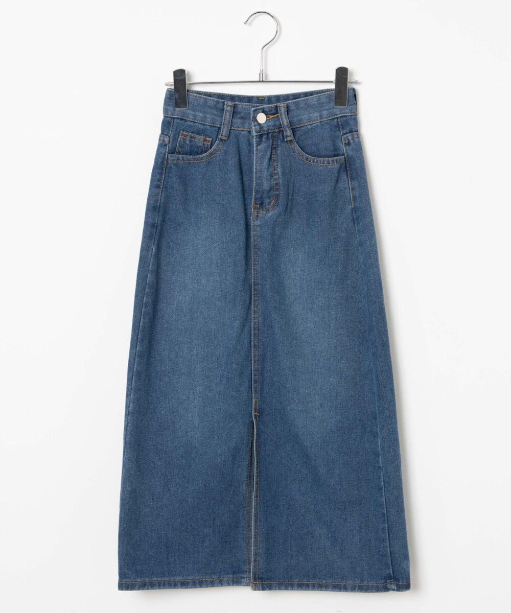 WEGO デニムミドルスカート 