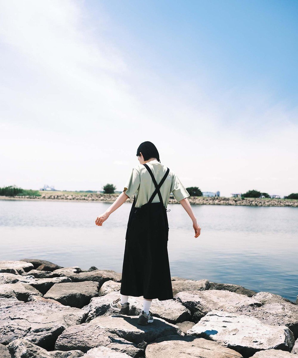 SHARE PARK LADIES 【撥水・UVカット・ストレッチ・軽量 】ナイロンジャンパースカート（S・Mサイズ） 