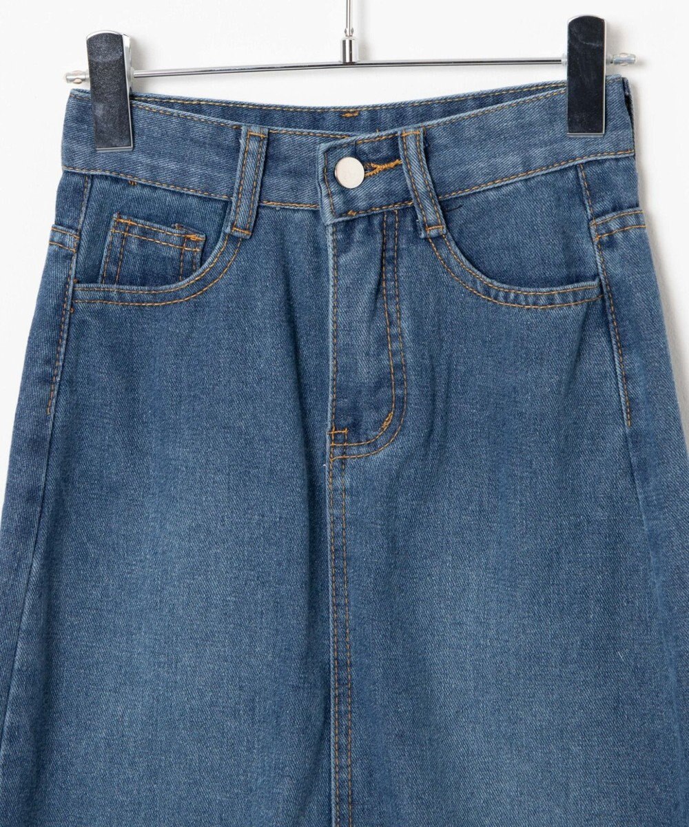 WEGO デニムミドルスカート 
