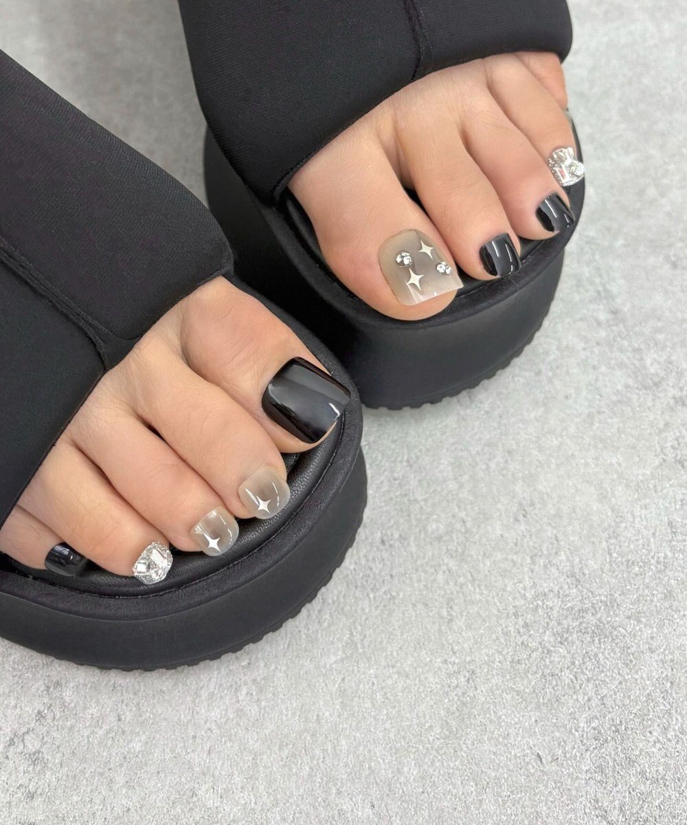 WEGO デザインフットネイルチップ 