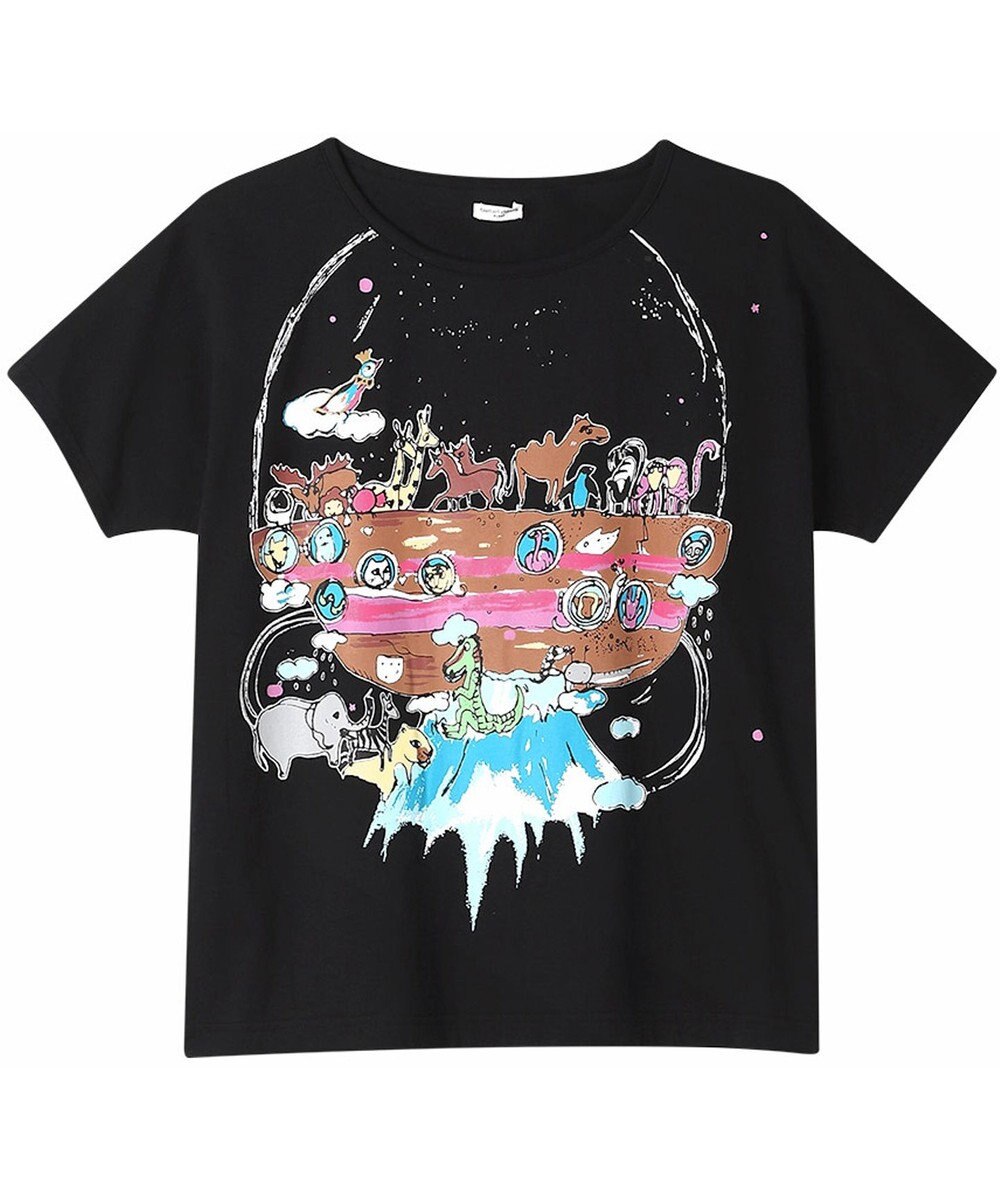 tsumori chisato SLEEP ツモリチサト トップス ルームウエア 4分袖 綿100%(本体) 天竺素材 レディース UTT147 /ワコール 