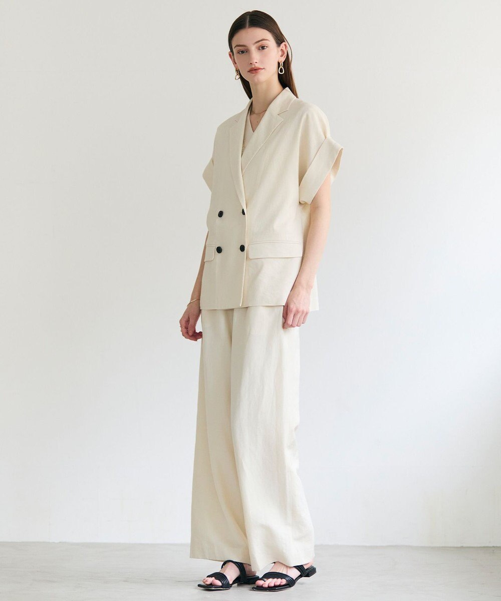 BEIGE， SPINEL / ハーフスリーブ ダブルジャケット 