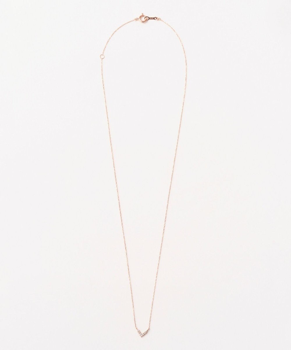 Phoebe 【K10RG】Vラインダイヤモンドネックレス/全長:40cm 