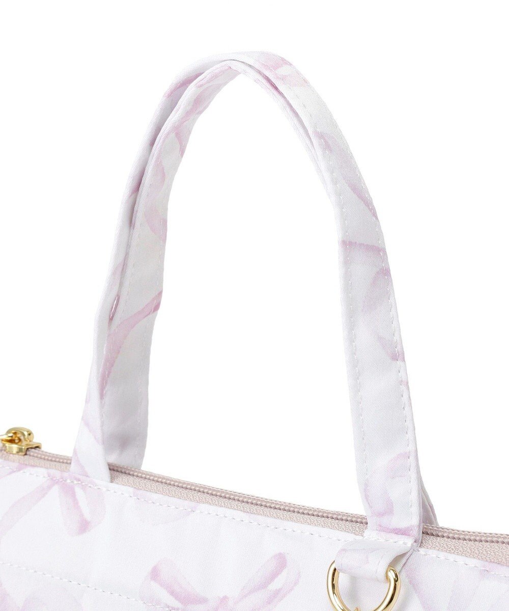 Maison de FLEUR 【保冷機能付き】リボン柄保冷バッグ 