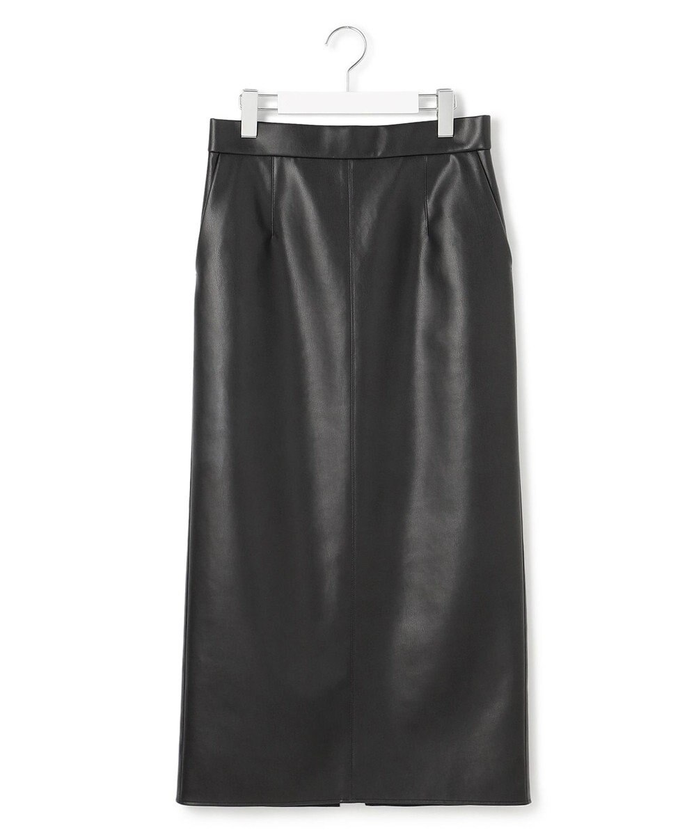 ICB L 【洗える】フェイクレザー ナロースカート 