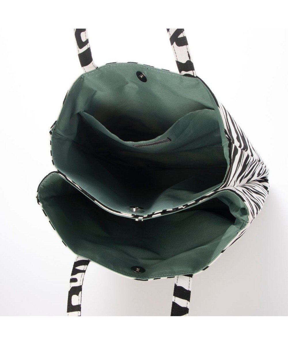 UNBILLION カシュカシュ cachecache / 柄プリント3パーテーショントートバッグ 