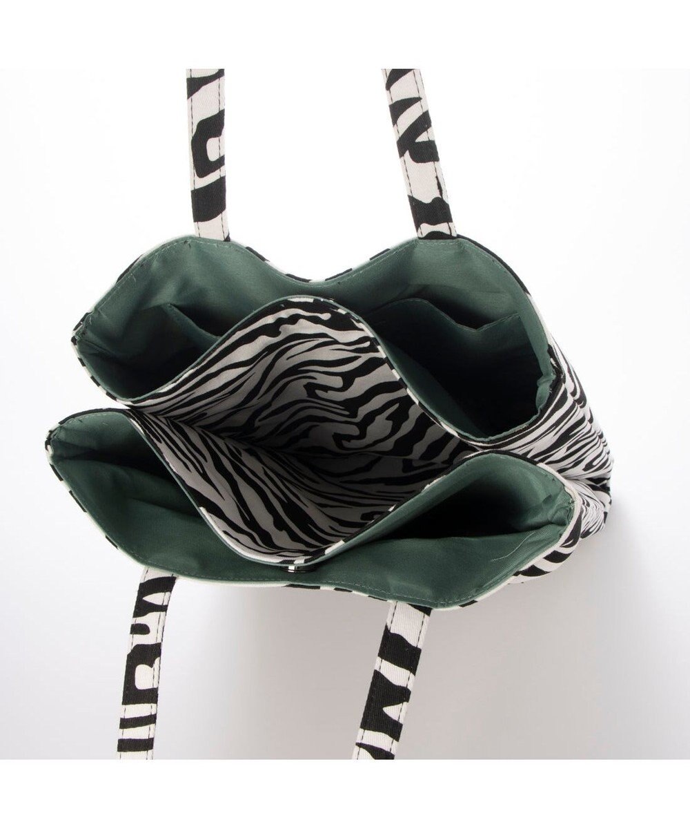 UNBILLION カシュカシュ cachecache / 柄プリント3パーテーショントートバッグ 