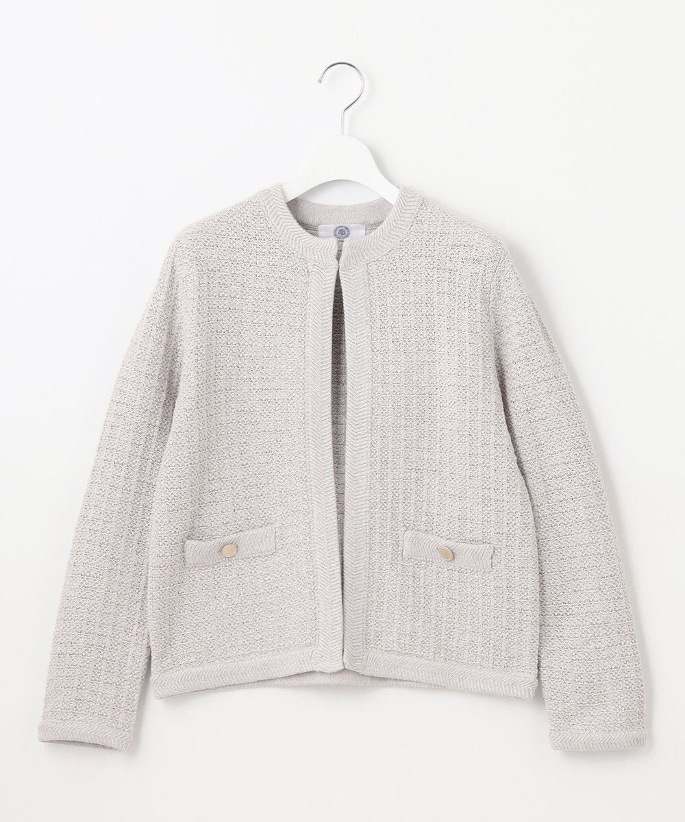 J.PRESS LADIES 【WEB限定カラーあり・洗える】TWEED ニット ジャケット 