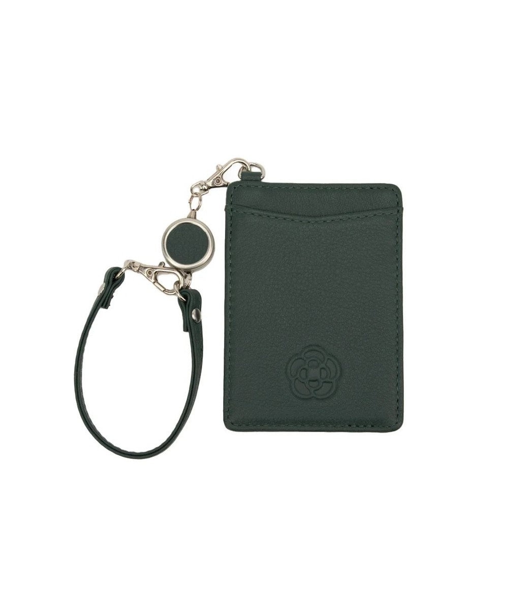 CLATHAS ワッフル リール付きパスケース 