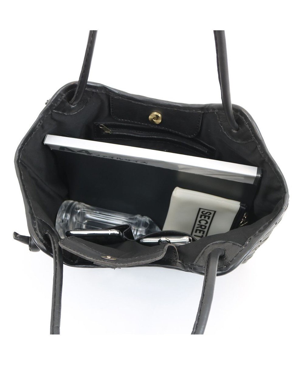 UNBILLION 【訳あり商品】 牛革レザーメッシュトートL 