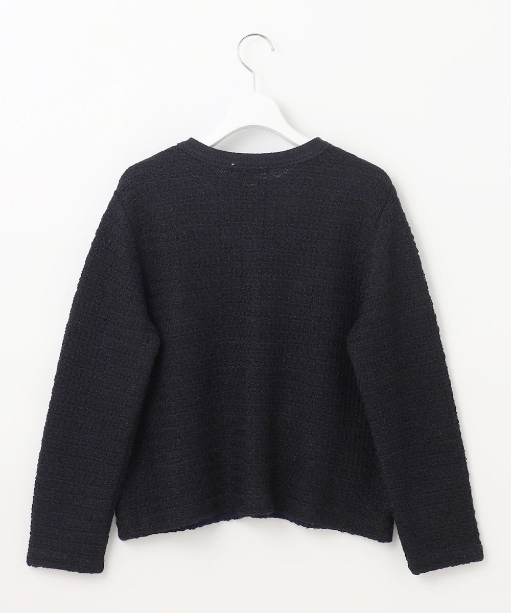 J.PRESS LADIES L 【洗える】TWEEDY ニット ジャケット 