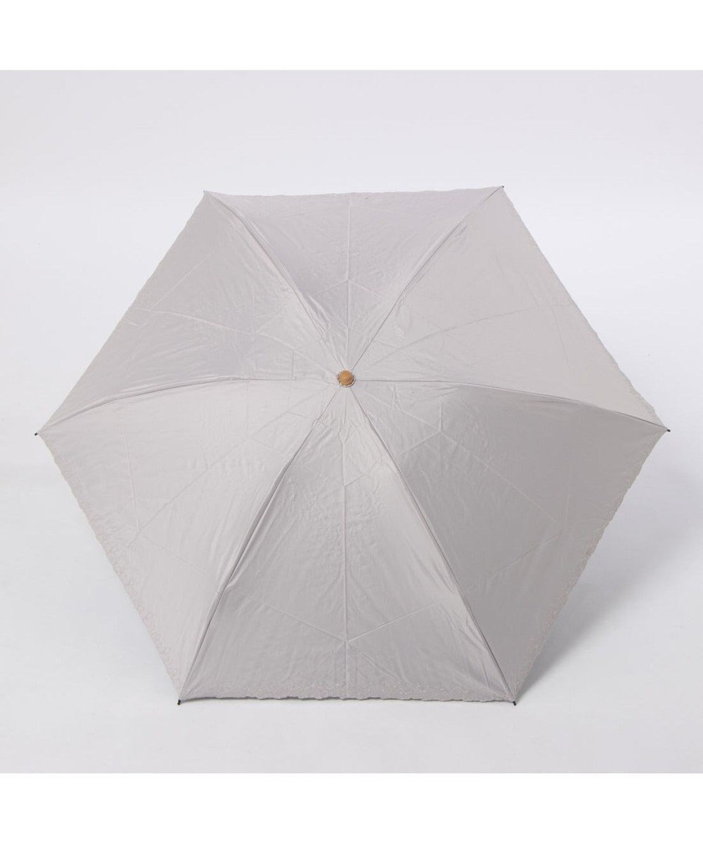 UNBILLION カシュネ cachenez /【晴雨兼用　日傘　UVカット率・遮光率100％生地使用 】PU超軽量プチフラワー刺繍カーボンミニ折りたたみ傘 