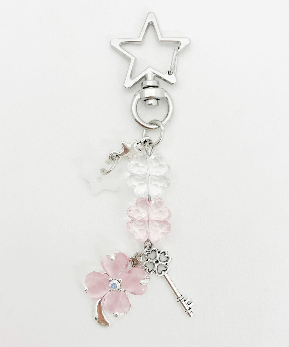 WEGO ビジュークローバービーズキーホルダー 