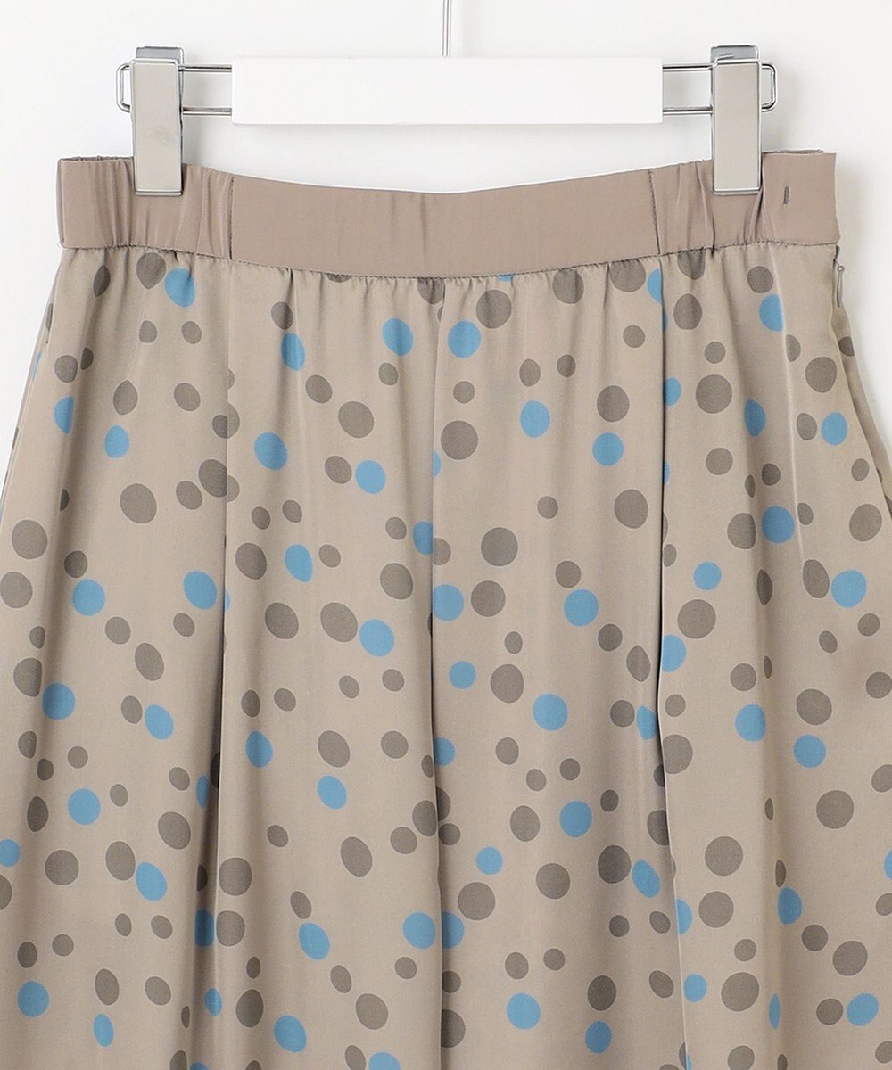 自由区 L マルチポルカドットプリント スカート 