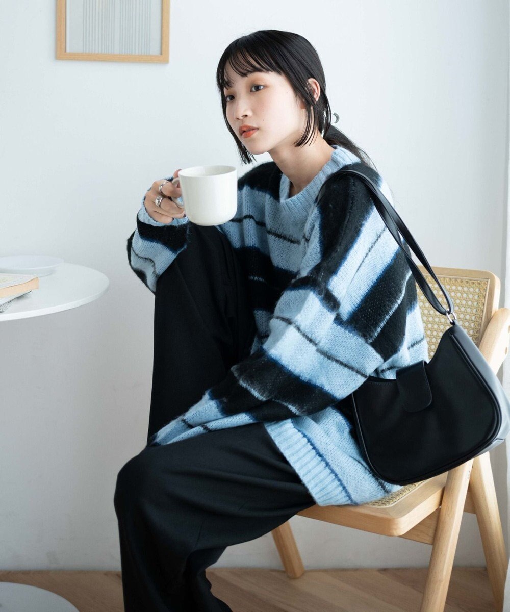 WEGO モヘアライク総柄BIGプルオーバー 